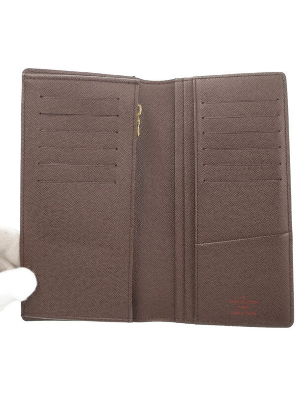 Louis Vuitton Bi Brazza Damier fold Long Portefeuille Wallet Brown - Picture 3 of 5